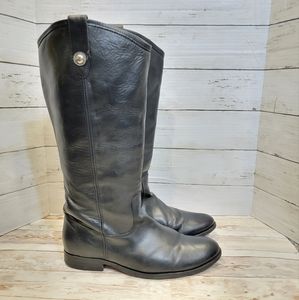 Frye Melissa button boots in black